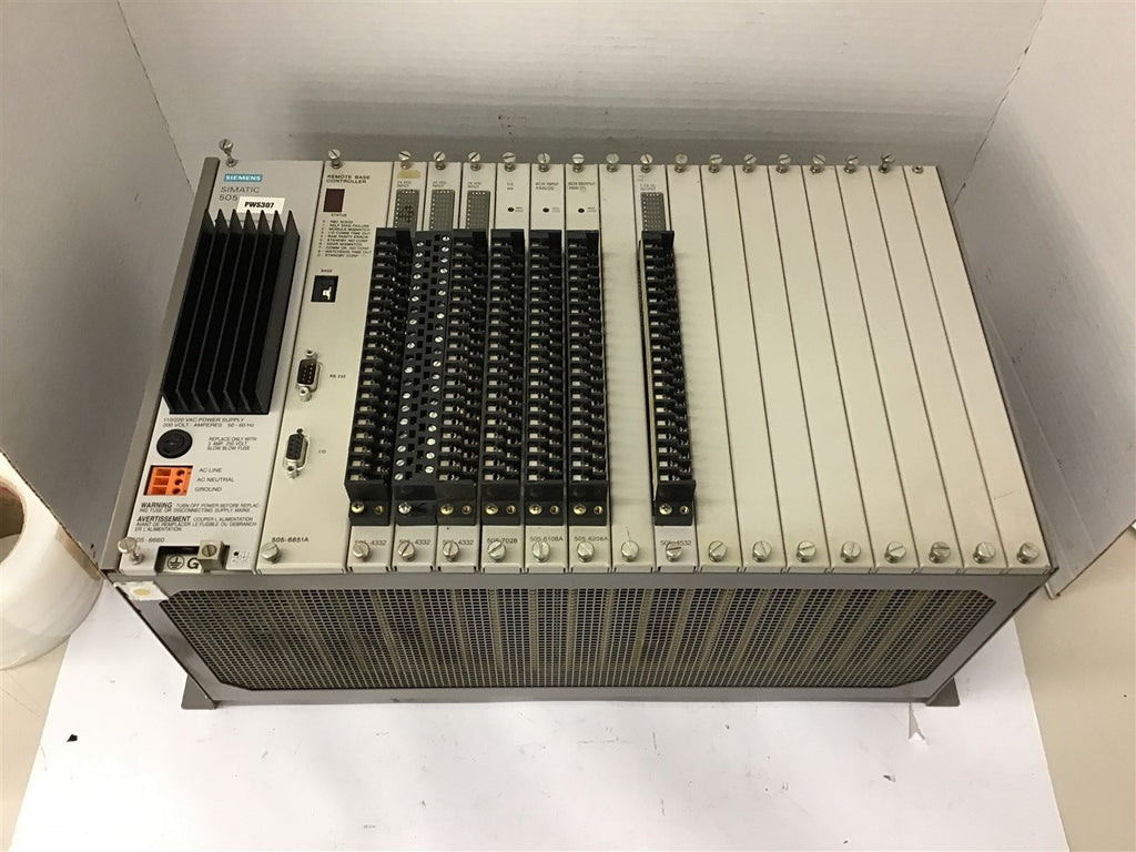 Siemens LR64027 Chassis w/ 9 Modules Modules