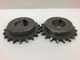 5020x1-1/2 Sprocket 50 Chain Lot of 2