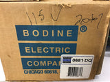 Bodine 42R5BFCI-E3 1/6 HP AC GearMotor single Phase 115 volts 20:1 Ratio