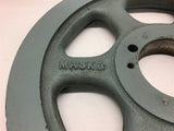 MASKA Cast Iron Single Sheave Pulley V Belt 9" OD x 1.5" Bore AK94H