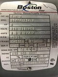 Boston KUB-B 2 HP Brake Motor 208-230/460 Volts 1800 Rpm 115 Volt Brake