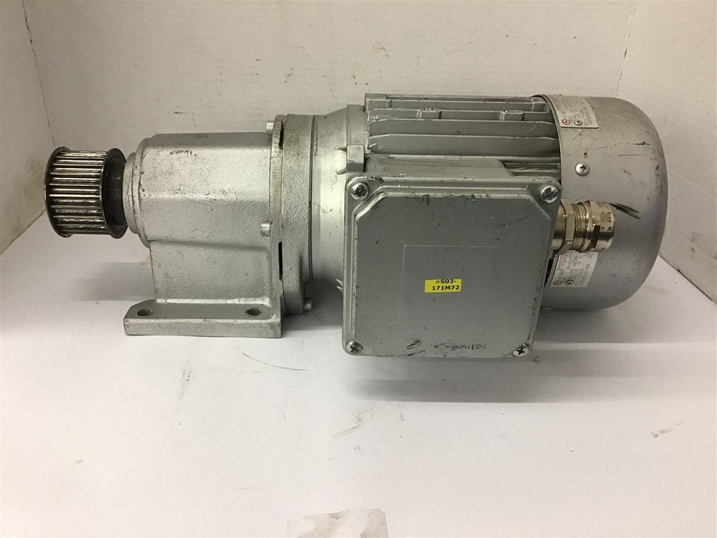 TYPSR665L-80L/4 .75 KW Gear Motor 250-305/432/528 Volts 80L Frame 1668 Rpm