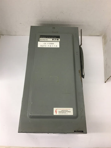 Eaton DG323UGB Non-Fused Disconnect Switch 100 Amp 240VAC 3 Pole