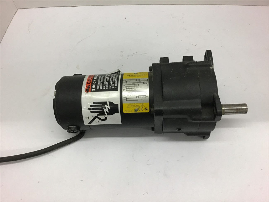 Baldor GPP12561 1/8 HP DC Gear Motor 10:1 Ratio 180 Volts 250 Rpm