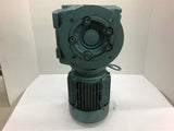 Sew Eurodrive DFT71D4 1/2 HP AC Gear Motor 230/460 Volts 22:1 Ratio SAF47DTZ1D4