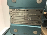 Sew Eurodrive DFT71D4 1/2 HP AC Gear Motor 230/460 Volts 22:1 Ratio SAF47DTZ1D4