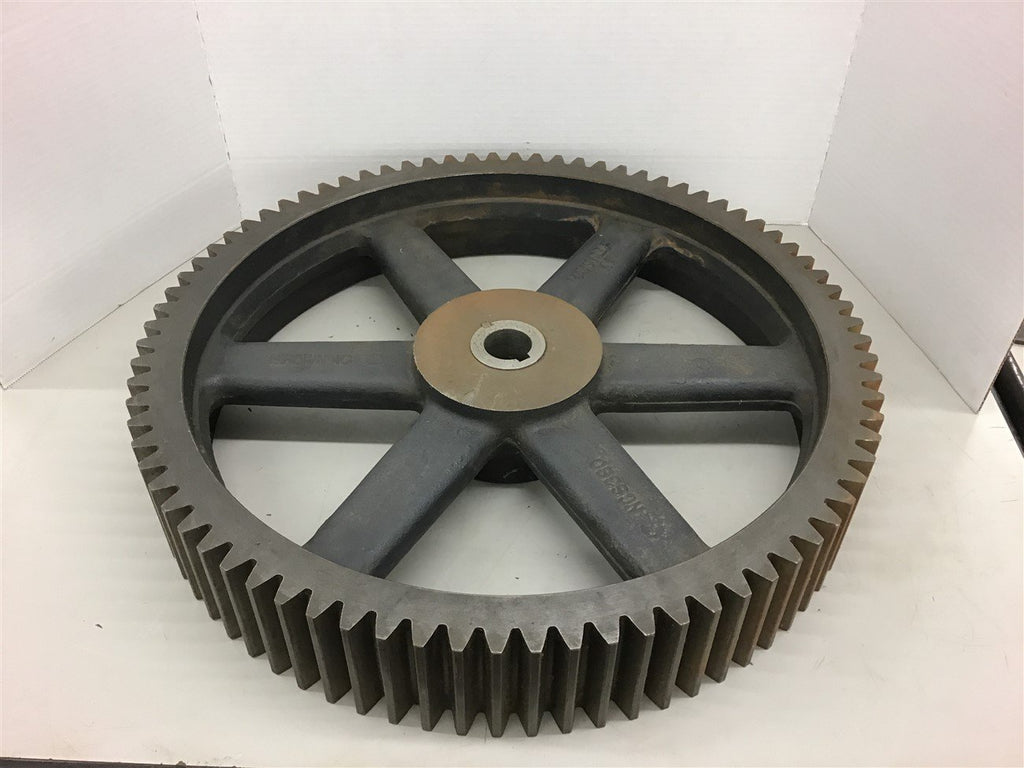 Browning Gear Pulley NCS380 1"Pitch 2 1/8" OD Bushing 1 3/8" Bore 3/8" Key