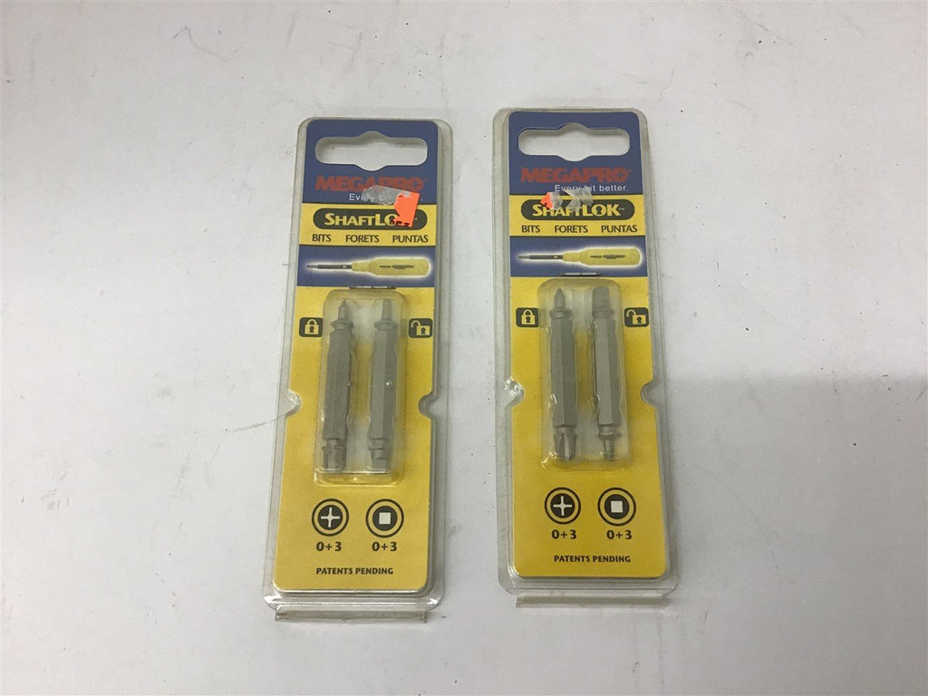 Megapro 9BPSL2AB Shaflok Bits Lot Of 2