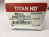 Titan HD PRCF90A 90 MFD 440/370 Vac Capacitor