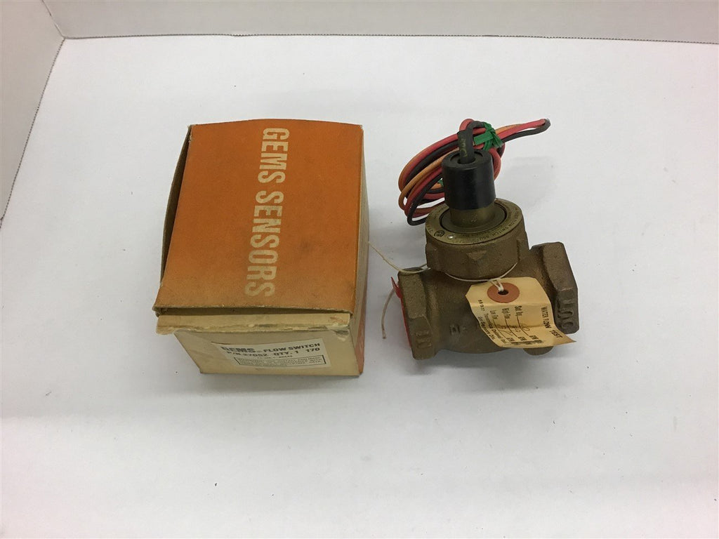 Gems Flow Switch 27051 GPM FS-200 Pilot Duty 20VA 50-240VAC