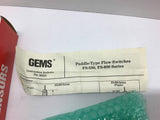 Gems Sensor Flow Switch Paddle Type 29609 FS-550 120/240V 20VA