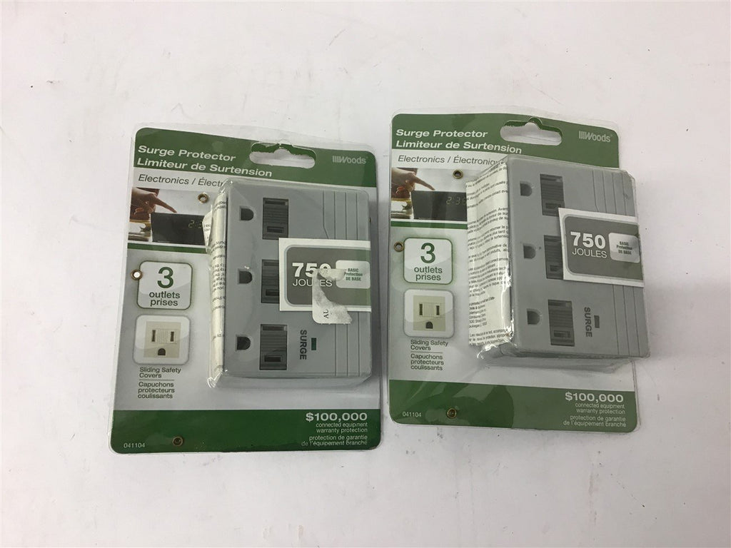 CCi lllWoods Surge Protector 750 Joules Lot Of 2