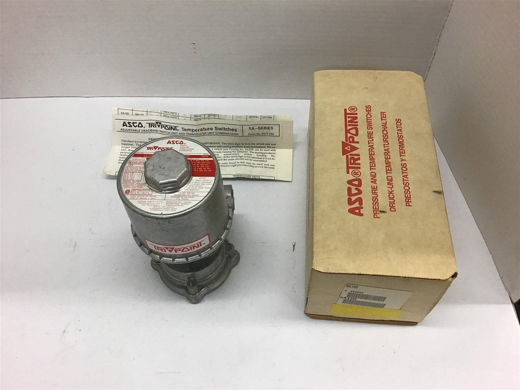 Asco Tri-Point SA12D Temperature Switch 1/4 Amp HP 250 Vac
