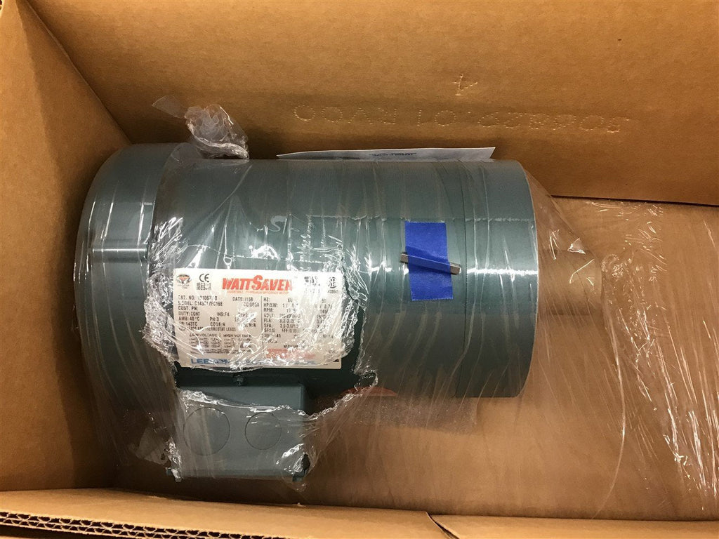 Leeson 121067.00 1 HP AC Motor 208-230/460 Volt 1800 Rpm 4 P 143TC Frame