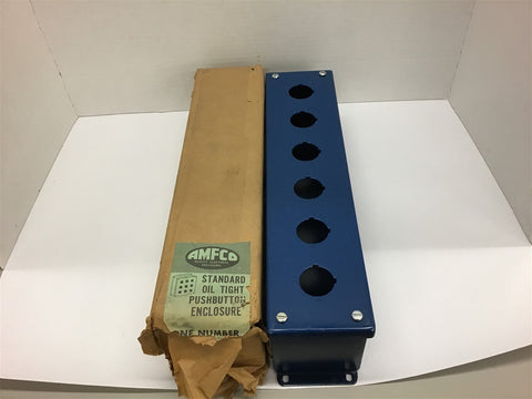 AMFCO 6-PB Standard Oil Tight Pushbutton Enclosure