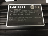 Lafert ST63A4 0.32 HP AC Motor 208-230/440-460 Volts 1500 rpm