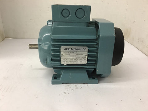 ABB 3GVA062002-ASA 0.22 KW AC Motor 440-480/250-280 Volts 1650 Rpm