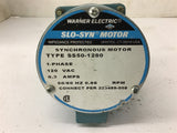 Warner Electric SS50-1280 Synchronous Motor Single Phase 120 Vac 0.3 Amp