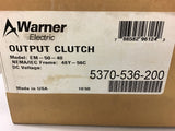 Warner Electric Output Clutch 5370-536-200