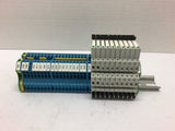 Allen Bradley Relays & Terminal Blocks on DIN Rails 700-TBR24
