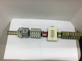 Allen Bradley 700-CF400 Contactor 1492-JG4 Terminal Block &Contact 26" DIN Rail