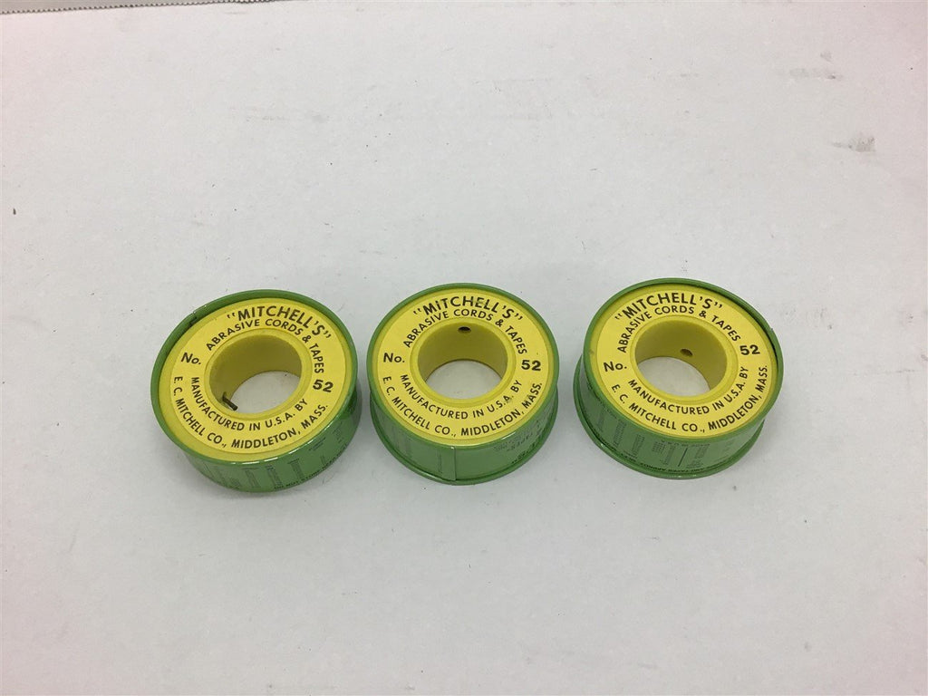 Mitchell's Abrasive Cord & Tape No.52 Lot Of 3