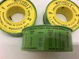 Mitchell's Abrasive Cord & Tape No.52 Lot Of 3