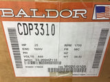 Baldor CDP3310 .25 HP DC Motor 90 Volts 1750 Rpm 56C Frame