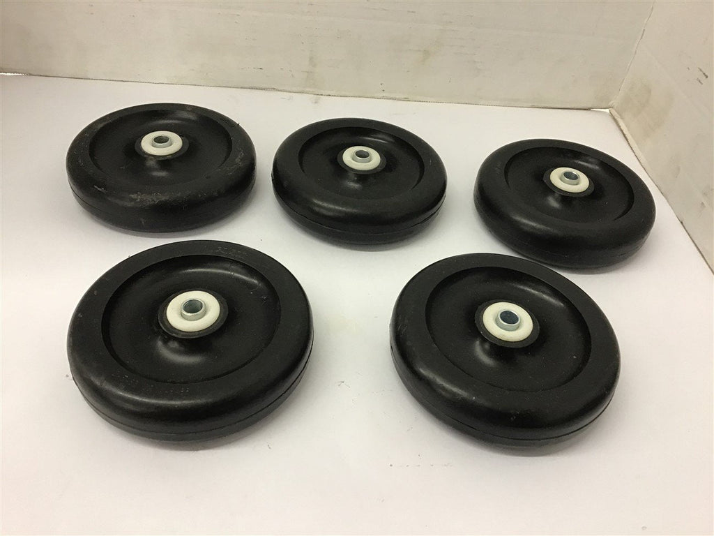 Colson 2-5-53 or 2-5-55 Polyolefin Black Wheel with Bearing Lot Of 5