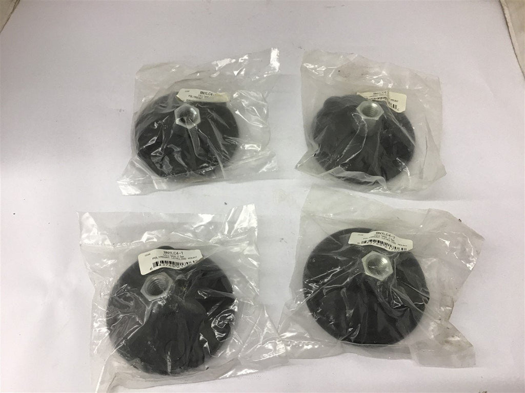 Polymounts BNYLC4-T 5/8-11 Tapped 4" Base Leveling mount Lot Of 4