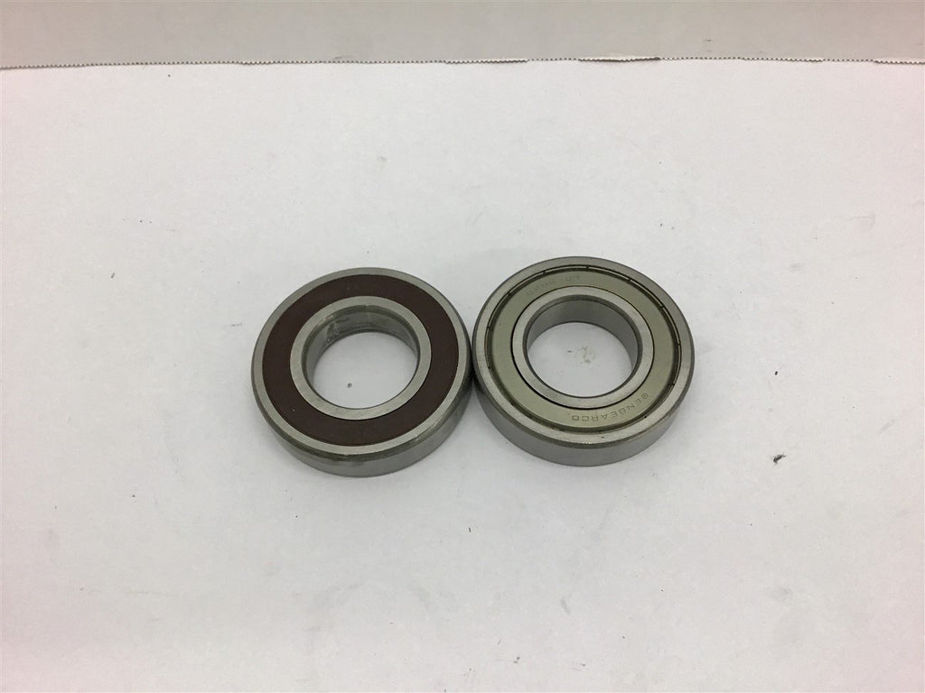 Nachi 6208NSE Rubber Seal Genbearco 6208-07 Steel Seel Bearing Lot of 2