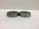 Nachi 6208NSE Rubber Seal Genbearco 6208-07 Steel Seel Bearing Lot of 2