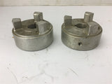 Hayes Aluminum 3/4" Jaw Couplings Lot of 2