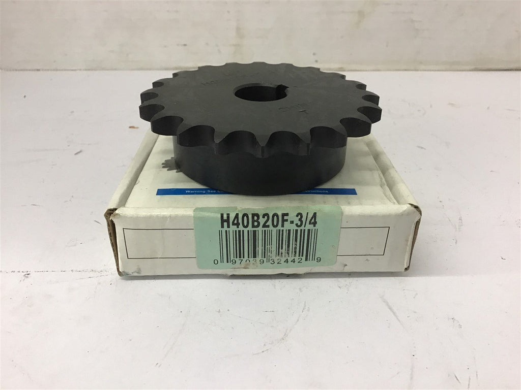 Tsubaki H40B20F 3/4" Sprocket