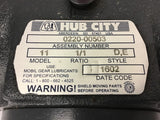 Hub City 0220-00503 Model 11 1:1 RAtio Gear Reducer