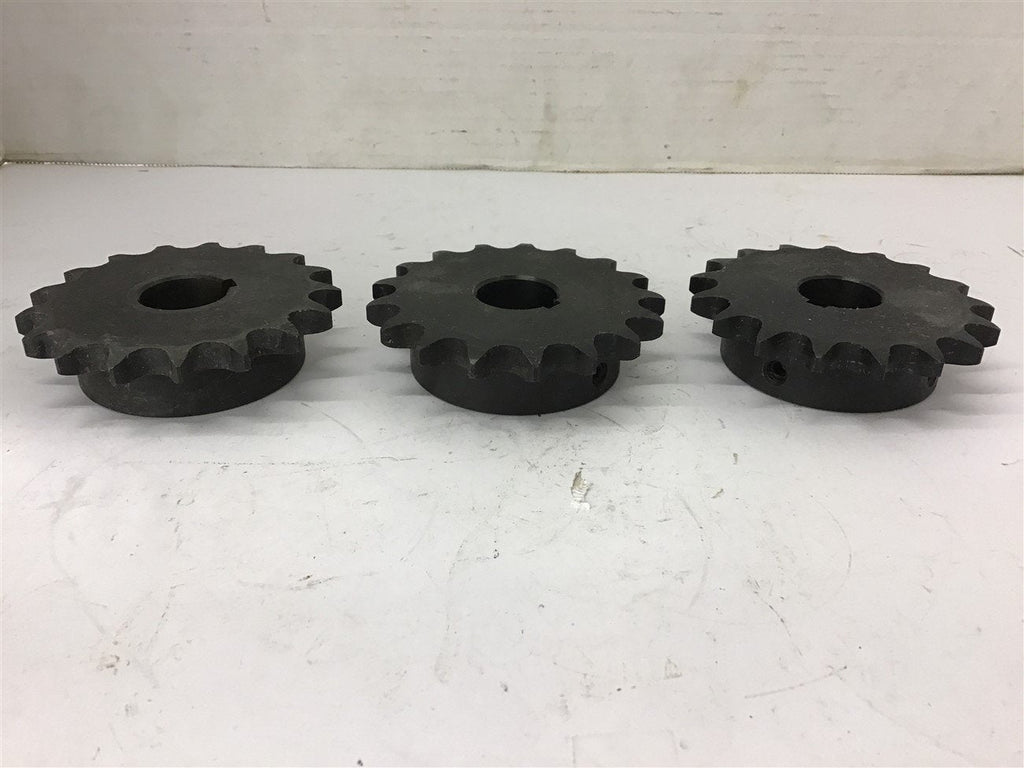50-17x1H Sprocket 50 Chain 17 Teeth 1" Bore Lot Of 3