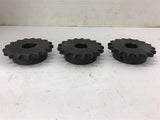 50-17x1H Sprocket 50 Chain 17 Teeth 1" Bore Lot Of 3