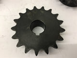 50-17x1H Sprocket 50 Chain 17 Teeth 1" Bore Lot Of 3