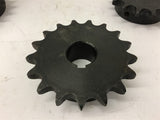 50-17x1H Sprocket 50 Chain 17 Teeth 1" Bore Lot Of 3