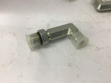 90 Degree Steel Fittings 3/8" JIC x 3/8" Boss w/ Rubber Gasket Lot Of 11