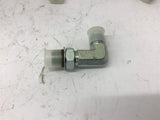90 Degree Steel Fittings 3/8" JIC x 3/8" Boss w/ Rubber Gasket Lot Of 10