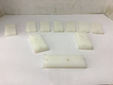 UHMW 3 3/4" x 1 1/2" W x 3/8" Thick Lot Of 10