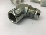 Male Elbow Pipe 3/4"x 7/8" JIC Fitting Lot Of 12