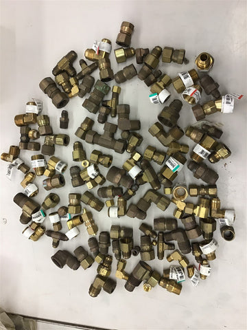 100 PCS Assorted Lot Of Fittings