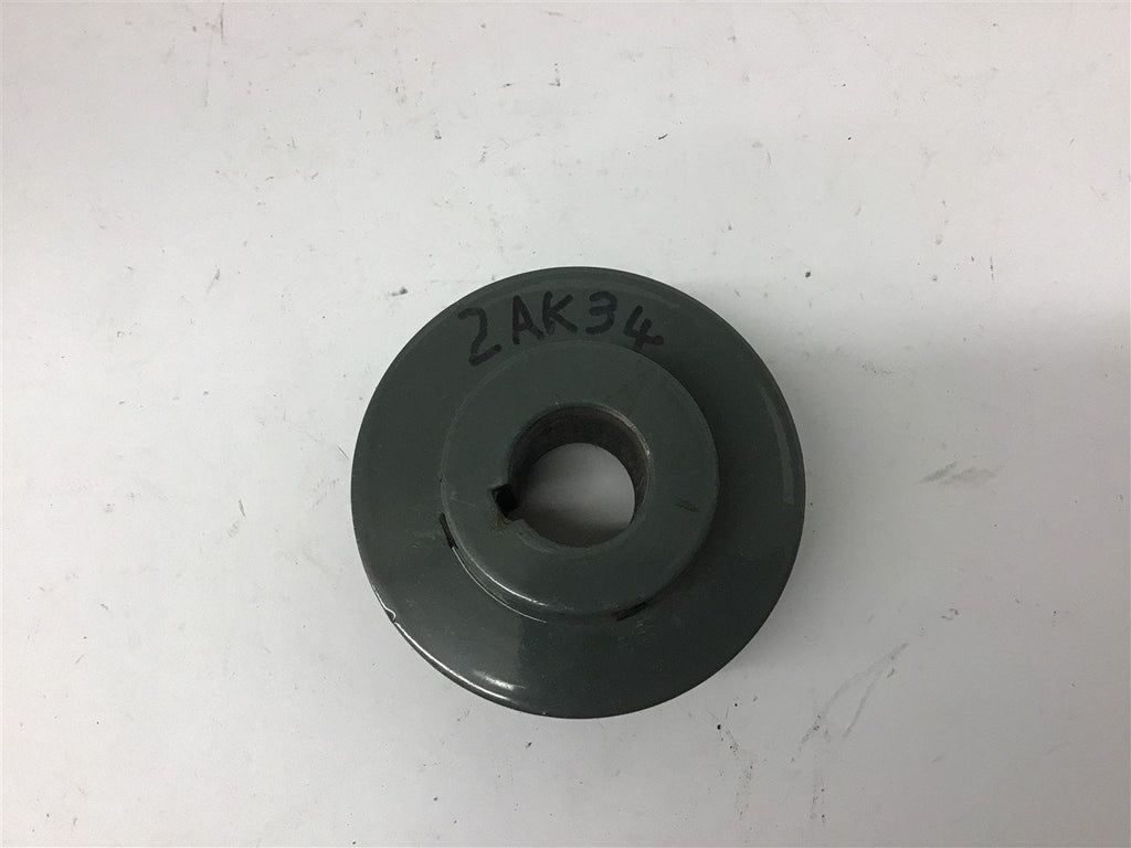 2AK34-1 Pulley 2 Groove 1" Bore