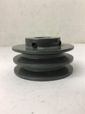 2AK34-1 Pulley 2 Groove 1" Bore