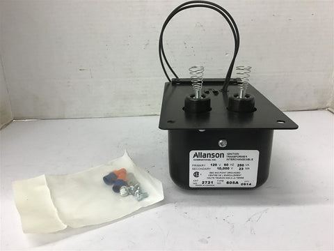 Allanson 2721 605A 250 VA Ignition Transformer 120 V Pri 10000 V Sec