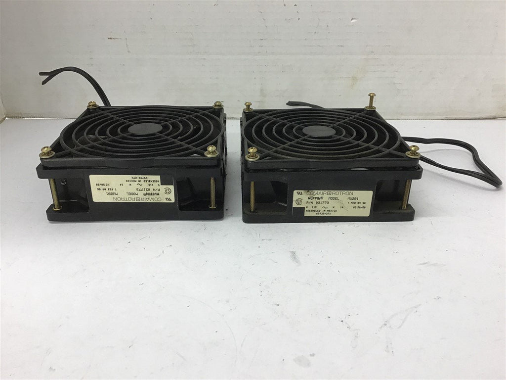 Comair Rotron MU2B1 Muffin Fan 115 Volts 14 Wtts Lot Of 2