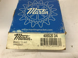 Martin 40BS20 3/4 Sprocket 40 Chain 20 Teeth 3/4" Bore