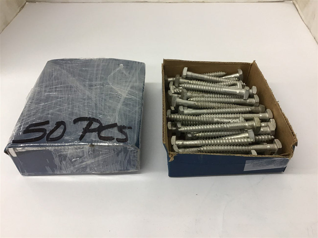 Galvanized Coated LAG Screws 3"x5/16" Square Heads 1/2" 50pcs/box 2 Boxes